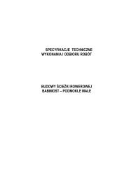 SPECYFIKACJE TECHNICZNE WYKONANIA I ODBIORU ROBÃT ...
