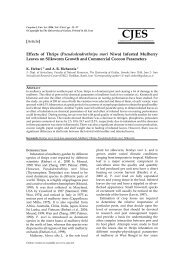 Effects of Thrips (Pseudodendrothrips mori Niwa) Infested Mulberry ...