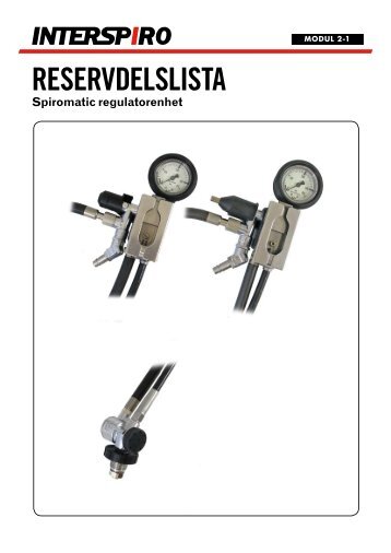 SPIROMATIC REguLATOREnhET - Interspiro