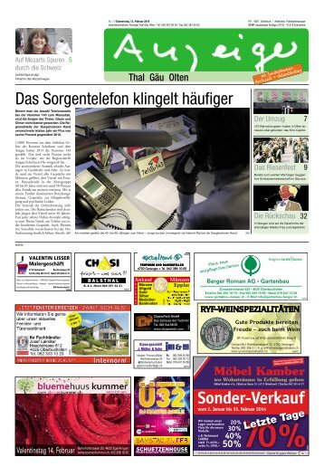 PDF speichern - Anzeiger Thal Gäu Olten