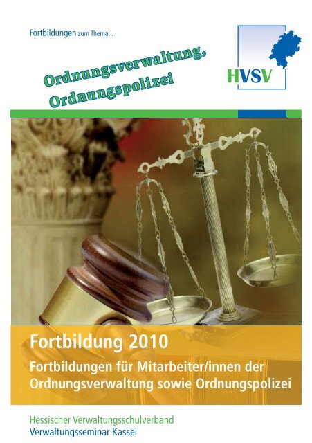 Fortbildung 2010 - Hessischer Verwaltungsschulverband