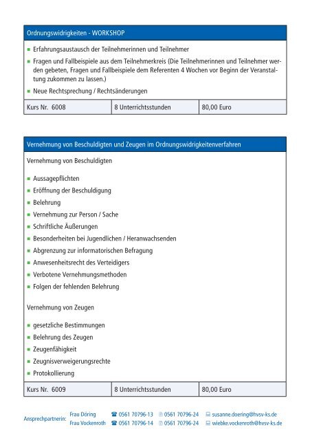 Fortbildung 2010 - Hessischer Verwaltungsschulverband