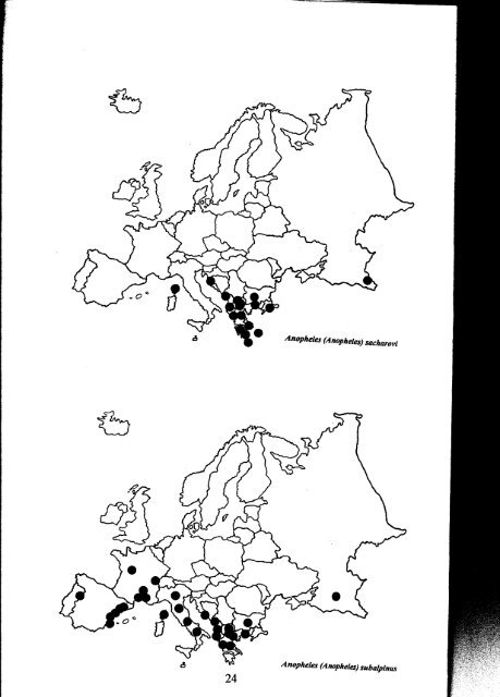 distribution of the genus Anopheles in Europe. - European Mosquito ...