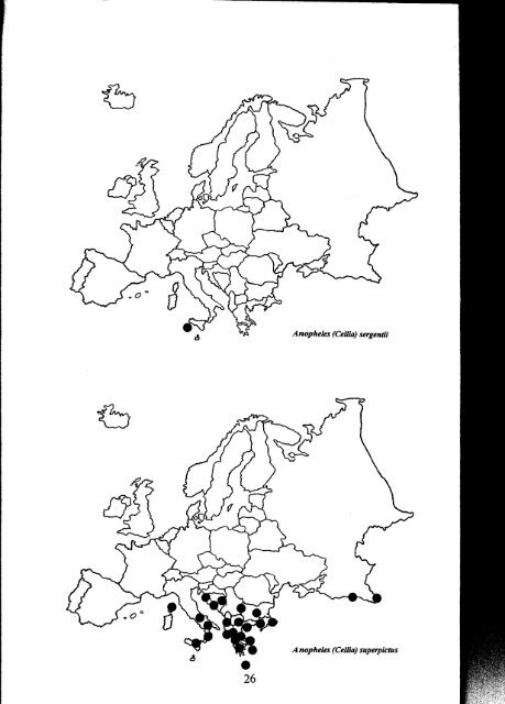 distribution of the genus Anopheles in Europe. - European Mosquito ...