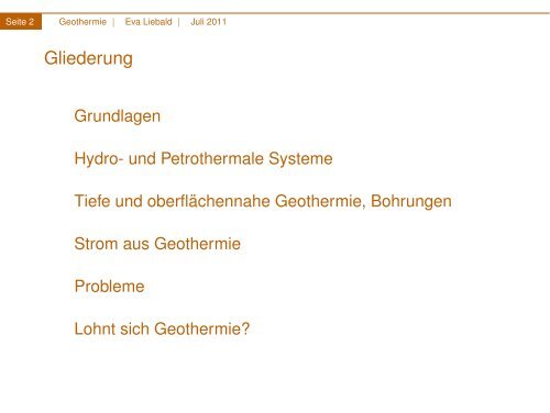 Geothermie