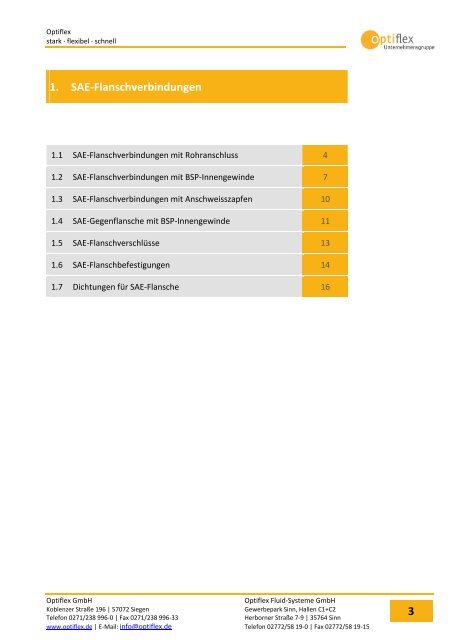 Optiflex Katalog - Optiflex GmbH