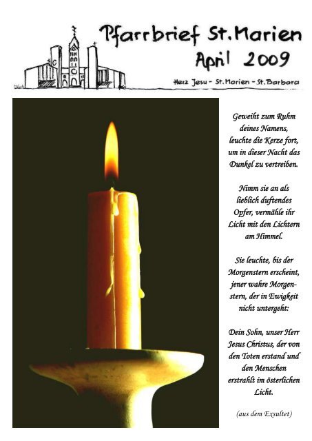 Pfarrbrief 04/2009 - Kath. Kirchengemeinde St. Marien Neunkirchen