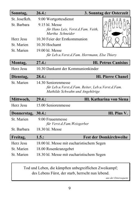 Pfarrbrief 04/2009 - Kath. Kirchengemeinde St. Marien Neunkirchen