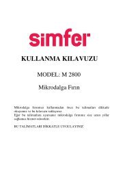 Ä°ndir PDF - ÃrÃ¼n KÄ±lavuzu - Simfer