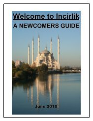 Welcome to Incirlik A NEWCOMERS GUIDE - 39th FSS