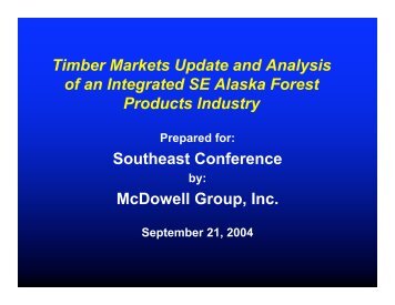 Timber Markets Update and Analysis of an Integrated SE Alaska ...