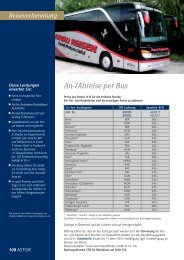 An-/Abreise per Bus