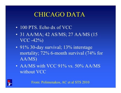 surgery for hlhs with surgery for hlhs with coronary artery fistulas or ...