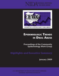 CEWG January 09 Full Report - National Institute on Drug Abuse