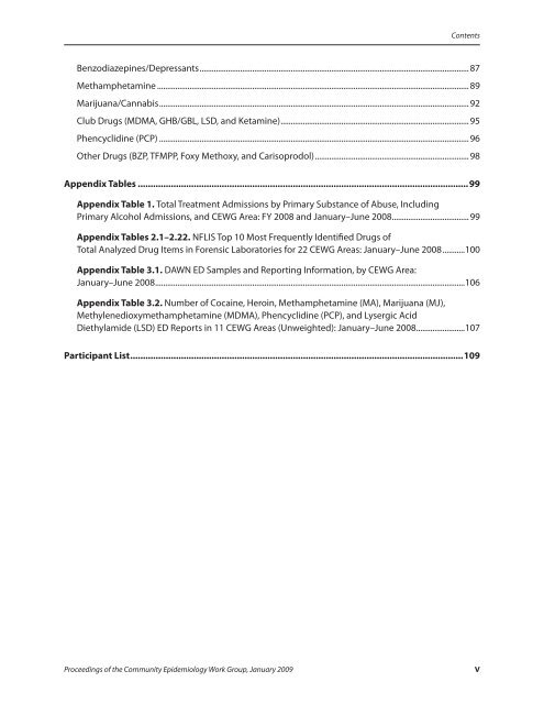 CEWG January 09 Full Report - National Institute on Drug Abuse