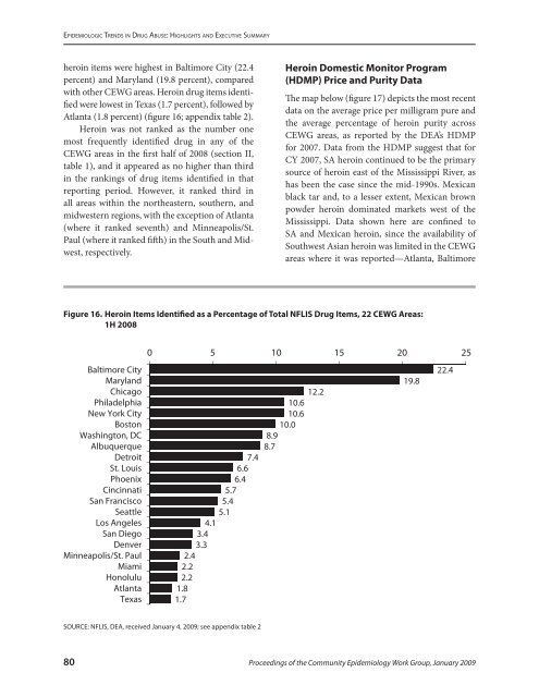 CEWG January 09 Full Report - National Institute on Drug Abuse