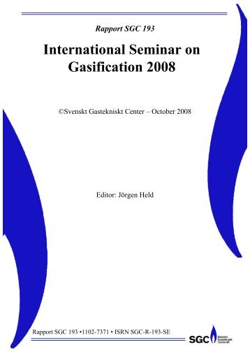 International Seminar on Gasification 2008 - SGC