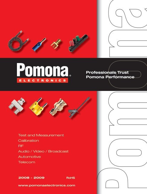 NEW Pomona P-4-9 White-qty 10 Pin Tip Plug Patch Cord 