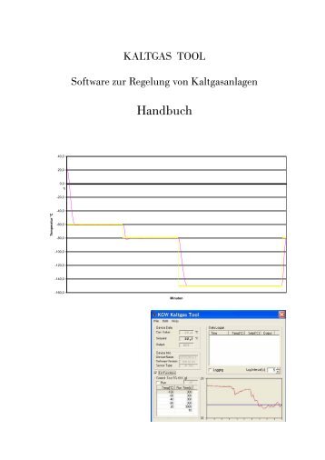 Kaltgas Tool - HANDBUCH - KGW Isotherm