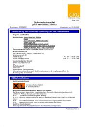 Sicherheitsdatenblatt - GKG MINERALOEL HANDEL GMBH & CO KG