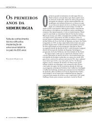 Os primeiros anos da siderurgia - Revista Pesquisa FAPESP