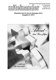 Pfarrbrief Nr. 2013-21 - Kath-Rastatt