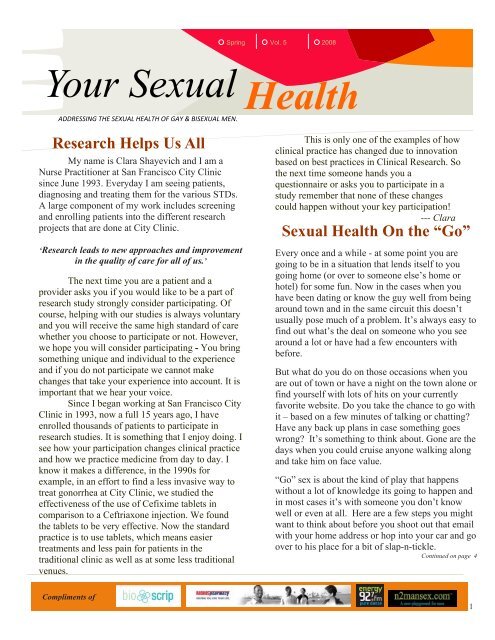 Your Sexual Health - San Francisco City Clinic