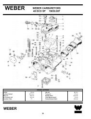 WEBER CARBURETORS 48 DCO SP 19630.007