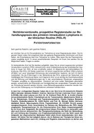 Patienteninformation (123 kB, 10 Seiten) - Kompetenznetz Maligne ...