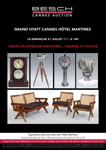 GRAND HYATT CANNES HÃTEL MARTINEZ - Besch Cannes Auction