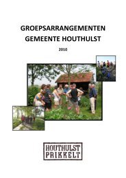 GROEPSARRANGEMENTEN GEMEENTE HOUTHULST - Cevi