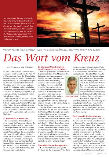 Das Wort vom Kreuz - Confessio