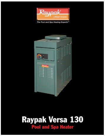 Raypak Versa 130 - bomba sultana