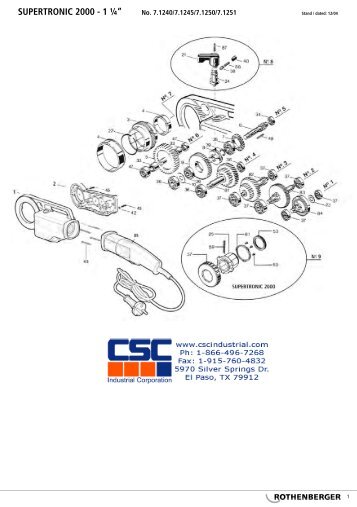 SUPERTRONIC 2000 - 1 Â¼â No. 7.1240/7.1245/7.1250/7.1251