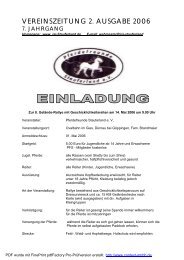 Bericht Jahreshauptversammlung 2006 - Pferdefreunde ...