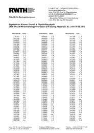 Klausur Grundlagen d. Physik u. Bauphysik v. 08.08.2012 - IBAC