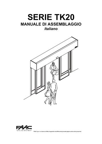 manuale di assemblaggio - Faac