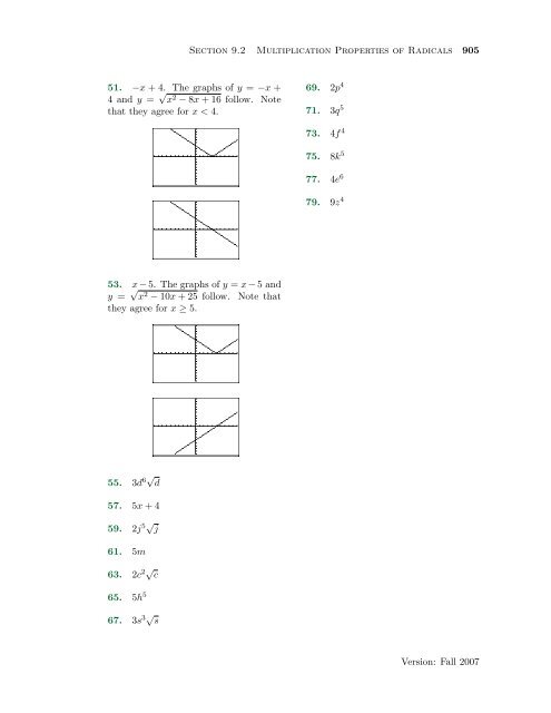 Chapter 9: Exercises with Answers