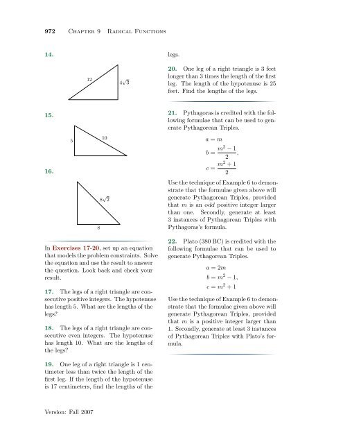 Chapter 9: Exercises with Answers