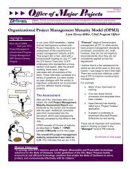 Organizational Project Management Maturity Model (OPM3)