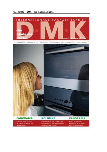 Nr. 4 / 2010 – DMK – die moderne küche - KINZO Berlin