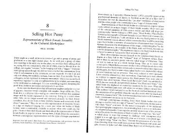 Selling Hot Pussy: Representations of Black Female Sexuality