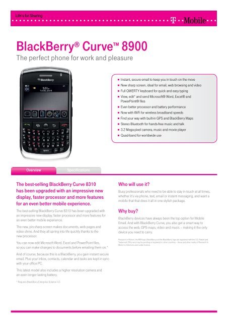 BlackBerry® Curve™ 8900