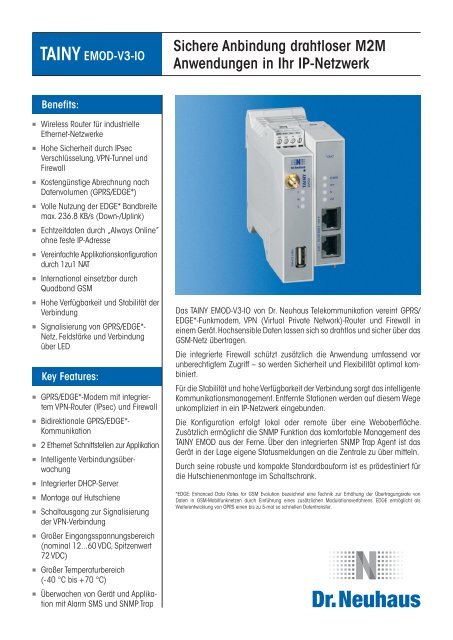 Datenblatt TAINY EMOD-V3-IO - ITM GmbH