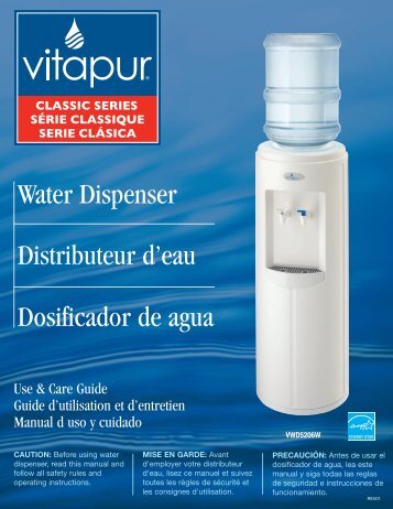 Water Dispenser Distributeur d'eau Dosificador de agua