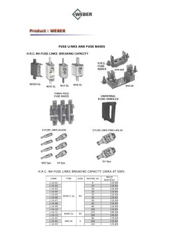 fuse links and fuse bases hrc nh-fuse links breaking ... - banfaifa