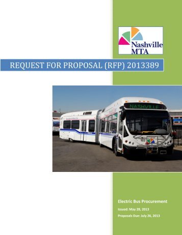 REQUEST FOR PROPOSAL (RFP) 2013389 - Nashville MTA