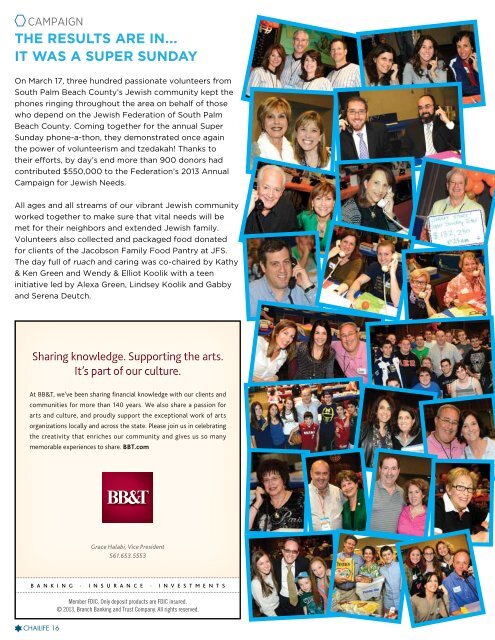 Chai Life Spring 2013 (PDF Document) - Jewish Federation of South ...