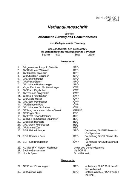 Verhandlungsschrift (1,17 MB) - .PDF - Ternberg