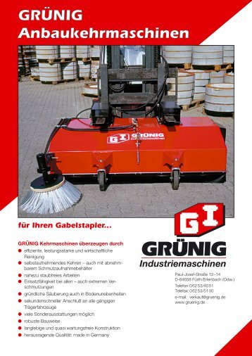 Das starke Konzept von GRÜNIG - Grünig Industriemaschinen GmbH